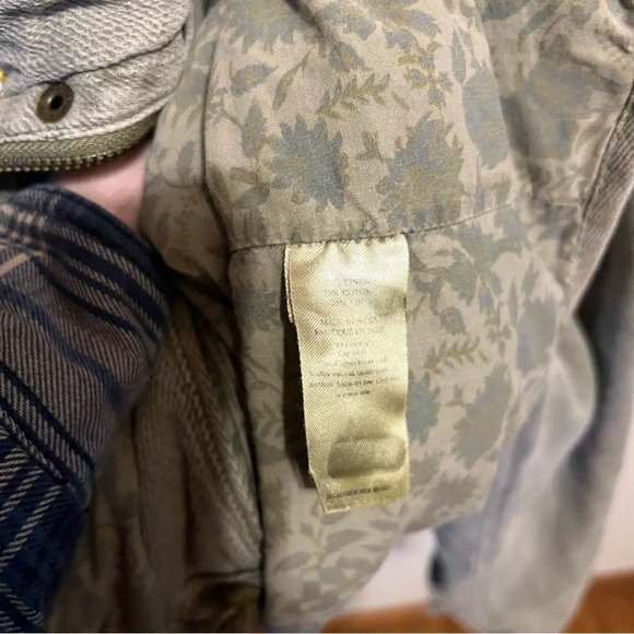 FAHERTY ~ Monterey Utility Jacket in Hawkeye Green Small Cotton Linen Blend - Picture 10 of 12